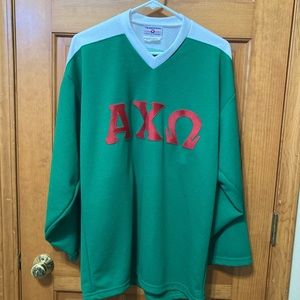 Alpha Chi Omega Jersey made by Teqmwork athletic apparel- 100% polyester
